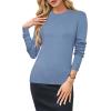 image:imageArachampCloz Womens Wool Blend Classic Crew Neck Casual Fall SweatersAlight Blue