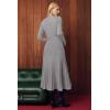 image:imageArachampCloz Womens Wool Blend Mock Neck Tie Waist Fall Winter Pleated Sweater Dress 2026Taupe