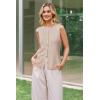 image:imageArachampCloz Womens Wool Blend Non See Through Button Down Business Casual Tank Tops 2026Apricot
