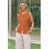 image:imageArachampCloz Womens Wool Blend Non See Through Button Down Business Casual Tank Tops 2026Dark Orange