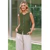 image:imageArachampCloz Womens Wool Blend Non See Through Button Down Business Casual Tank Tops 2026Olive Green