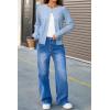 image:imageArachampCloz Womens Wool Blend Puff Sleeve Fall Cable Knit Cardigan Sweaters 2025Blue
