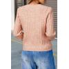 image:imageArachampCloz Womens Wool Blend Puff Sleeve Fall Cable Knit Cardigan Sweaters 2025Pink