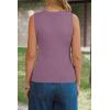 image:imageArachampCloz Womens Wool Blend Square Neck Spring Summer Basic Slim Fitted Tank Tops 2026Dusty Rose