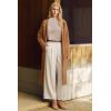 image:imageArachampCloz Womens Wool Blend Sweater Soft Turtleneck AllSeason Casual Tank 2026Apricot