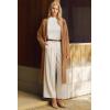 image:imageArachampCloz Womens Wool Blend Sweater Soft Turtleneck AllSeason Casual Tank 2026Offwhite