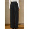 image:imageArachampCloz Womens WrinkleFree Pleated High Waisted Business Casual Wide Leg Dress Pants 2026Black
