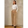 image:imageArachampCloz Womens WrinkleFree Pleated High Waisted Business Casual Wide Leg Dress Pants 2026Camel