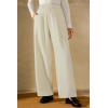 image:imageArachampCloz Womens WrinkleFree Pleated High Waisted Business Casual Wide Leg Dress Pants 2026Offwhite