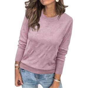 image:imageArachampCloz Womens Soft Knit Sweater Fall Dressy Casual Pullover TopsApink02