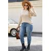 image:imageArachampCloz Womens Plus Size Wool Blend Sweater Fall Long Sleeve Tops 2025Apricot