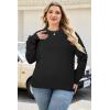 image:imageArachampCloz Womens Plus Size Wool Blend Sweater Fall Long Sleeve Tops 2025Black