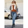 image:imageArachampCloz Womens Plus Size Wool Blend Sweater Fall Long Sleeve Tops 2025Caramel