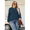 image:imageArachampCloz Womens Plus Size Wool Blend Sweater Fall Long Sleeve Tops 2025Dark Blue
