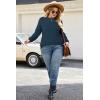 image:imageArachampCloz Womens Plus Size Wool Blend Sweater Fall Long Sleeve Tops 2025Dark Blue