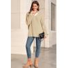 image:imageArachampCloz Womens Wool Blend Oversized V Neck Casual Sweaters 2025Apricot