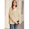 image:imageArachampCloz Womens Wool Blend Oversized V Neck Casual Sweaters 2025Apricot