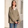 image:imageArachampCloz Womens Wool Blend Oversized V Neck Casual Sweaters 2025Camel