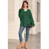 image:imageArachampCloz Womens Wool Blend Oversized V Neck Casual Sweaters 2025Dark Green