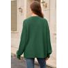 image:imageArachampCloz Womens Wool Blend Oversized V Neck Casual Sweaters 2025Dark Green