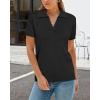 image:imageArachampCloz Womens Wool Blend Knit Spring Summer Business Casual Lightweight Short Sleeve Sweater Pullover 2026Black