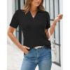 image:imageArachampCloz Womens Wool Blend Knit Spring Summer Business Casual Lightweight Short Sleeve Sweater Pullover 2026Cable Knitcable Knitblack