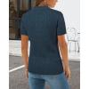 image:imageArachampCloz Womens Wool Blend Knit Spring Summer Business Casual Lightweight Short Sleeve Sweater Pullover 2026Cable Knitdark Blue