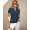 image:imageArachampCloz Womens Wool Blend Knit Spring Summer Business Casual Lightweight Short Sleeve Sweater Pullover 2026Dark Blue