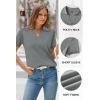 image:imageArachampCloz Womens Wool Blend Knit Spring Summer Business Casual Lightweight Short Sleeve Sweater Pullover 2026Grey