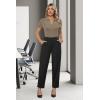 image:imageArachampCloz Womens Wool Blend Knit Spring Summer Business Casual Lightweight Short Sleeve Sweater Pullover 2026Khaki