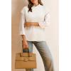 image:imageArachampCloz Womens Cotton Blend Cap Sleeve Side Slit Sweater Vest Fall Casual Tops 2025Offwhite