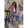 image:imageArachampCloz Womens Soft Cropped Cardigan Casual Lightweight Shrug Sweater TopsCamel
