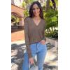 image:imageArachampCloz Womens Soft Cropped Cardigan Casual Lightweight Shrug Sweater TopsCamel