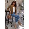 image:imageArachampCloz Womens Soft Cropped Cardigan Casual Lightweight Shrug Sweater TopsCoffee