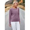 image:imageArachampCloz Womens Spring Summer Scalloped Short Sleeve Tops Textured ShirtsBgray Purple