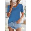 image:imageArachampCloz Womens Wool Blend Spring Summer Lightweight Business Casual Sweater Tops 2026Heather Blue