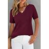 image:imageArachampCloz Womens Wool Blend Spring Summer Lightweight Business Casual Sweater Tops 2026Wine