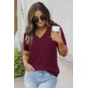 image:imageArachampCloz Womens Wool Blend Spring Summer Lightweight Business Casual Sweater Tops 2026Wine
