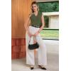 image:imageArachampCloz Womens 100 Cotton Button Down Summer Business Casual Slim Fitted Tank Tops 2026Army Green