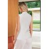 image:imageArachampCloz Womens 100 Cotton Button Down Summer Business Casual Slim Fitted Tank Tops 2026Beige
