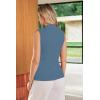 image:imageArachampCloz Womens 100 Cotton Button Down Summer Business Casual Slim Fitted Tank Tops 2026Denim