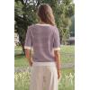 image:imageArachampCloz Womens 100 Cotton Polo V Neck Striped Short Sleeve Spring Casual Pullover Sweaters 2026Dark Red