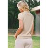 image:imageArachampCloz Womens Wool Blend Polo Shirts Collar V Neck Cap Sleeves Business Casual Sweater PulloverApricot