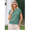 image:imageArachampCloz Womens Wool Blend Polo Shirts Collar V Neck Cap Sleeves Business Casual Sweater PulloverSage Green