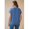 image:imageArachampCloz Womens Wool Blend Short Sleeve Oversized Sweater Business Casual Tops 2026Lake Blue