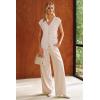 image:imageArachampCloz Womens Wool Blend V Neck Button Down Summer Business Casual Sweater Vests 2026Apricot