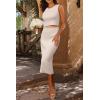 image:imageArachampCloz Womens Non See Through 2 Piece Sets Tank Top and Midi Skirt Knit OutfitsApricot