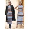image:imageArachampCloz Womens Non See Through 2 Piece Sets Tank Top and Midi Skirt Knit OutfitsBluecoffee