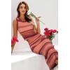 image:imageArachampCloz Womens Non See Through 2 Piece Sets Tank Top and Midi Skirt Knit OutfitsPinkred Dried Rose
