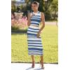 image:imageArachampCloz Womens Non See Through 2 Piece Sets Tank Top and Midi Skirt Knit OutfitsWhitelake Blue